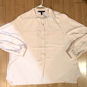 White House Black Market LS Soft Shirt W Pockets Size XL